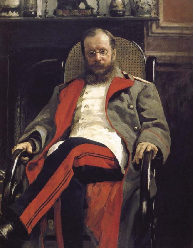 Ilia Efimovich Repin Portrait of a man sitting oil painting image